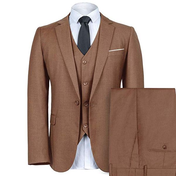 mens slim fit suit one button notch-lapel 3 pieces suits blazer tux vest & trousers suit for wedding bussiness, White;black
mens slim fit suit one button notch-lapel 3 pieces suits blazer tux vest & trousers suit for wedding bussiness, White;black