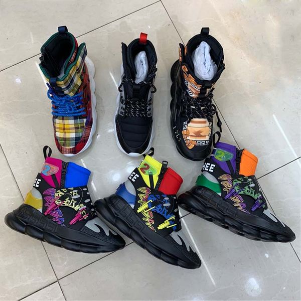 Luxury brand men hoe chain reaction trainer comfortable ca ual de igner lightweight chain linked rubber high neaker
Luxury brand men hoe chain reaction trainer comfortable ca ual de igner lightweight chain linked rubber high neaker