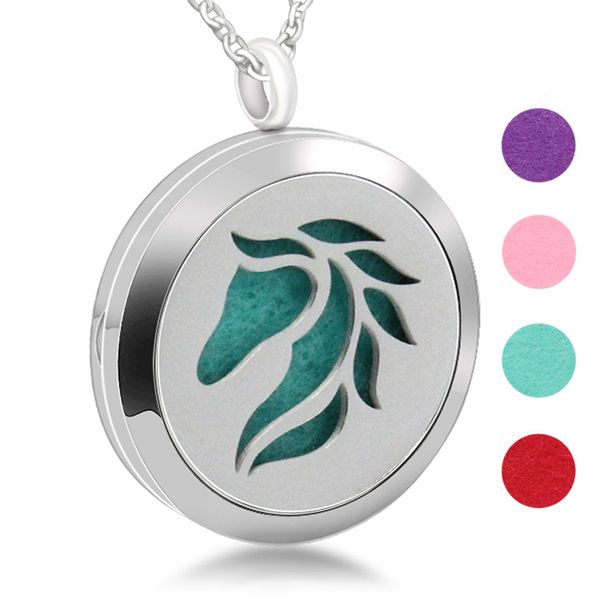 personality horse head perfume essential oil stainless steel necklace hollow perfume diffusion pendant, Silver
personality horse head perfume essential oil stainless steel necklace hollow perfume diffusion pendant, Silver