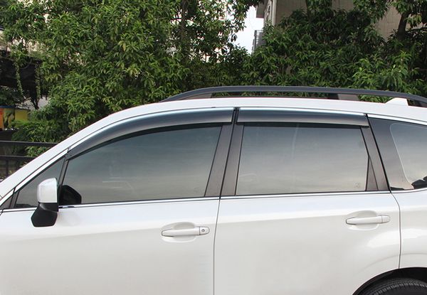 4pcs exterior side door window vent shades deflector guard trim for forester 2014-2018
4pcs exterior side door window vent shades deflector guard trim for forester 2014-2018