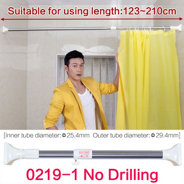 expandable 29.4mm shower curtain rod tension rail for bathroom wardrobe clothing drying rack 48.42''-82.67''dq0219 dq021
expandable 29.4mm shower curtain rod tension rail for bathroom wardrobe clothing drying rack 48.42''-82.67''dq0219 dq021