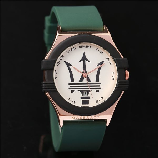 Maserati Trident Мужская мода Часы Прочный резиновый ремень Кварцевый аккумулятор Много
Maserati Trident Мужская мода Часы Прочный резиновый ремень Кварцевый аккумулятор Много