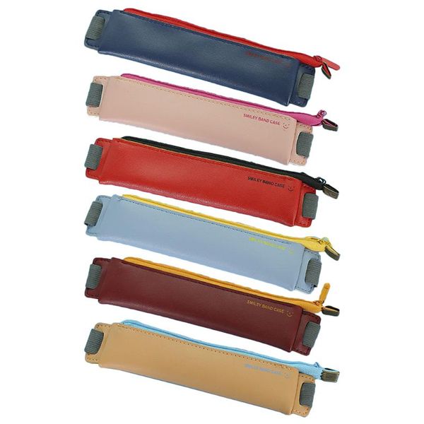 portable fashion pu leather elastic buckle pencil case pen bag for book notebook office school supplies stationery accessories
portable fashion pu leather elastic buckle pencil case pen bag for book notebook office school supplies stationery accessories