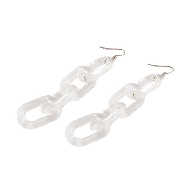 funny transparent acrylic chain long earrings fashion drop earrings for women gift party, Silver
funny transparent acrylic chain long earrings fashion drop earrings for women gift party, Silver
