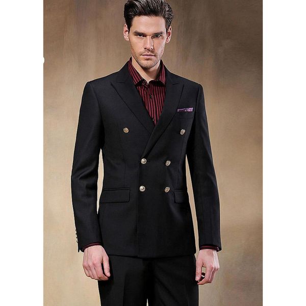 tailor made black double breasted men's wedding suits formal business slim groomsman tuxedo men suits 2 pieces (jacket+pants), White;black
tailor made black double breasted men's wedding suits formal business slim groomsman tuxedo men suits 2 pieces (jacket+pants), White;black