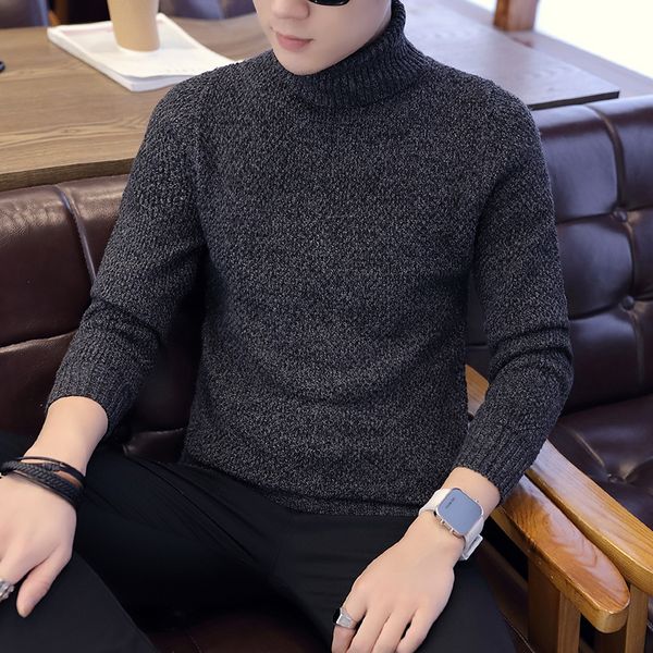 romance dawn high collar youth sweater men's korean version of the trend of the new autumn and winter sweater man men, White;black
romance dawn high collar youth sweater men's korean version of the trend of the new autumn and winter sweater man men, White;black