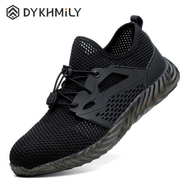 dykhmily steel toe safety shoes for men and women puncture resistant non-slip lightweight breathable work sneakers work boots, Black
dykhmily steel toe safety shoes for men and women puncture resistant non-slip lightweight breathable work sneakers work boots, Black
