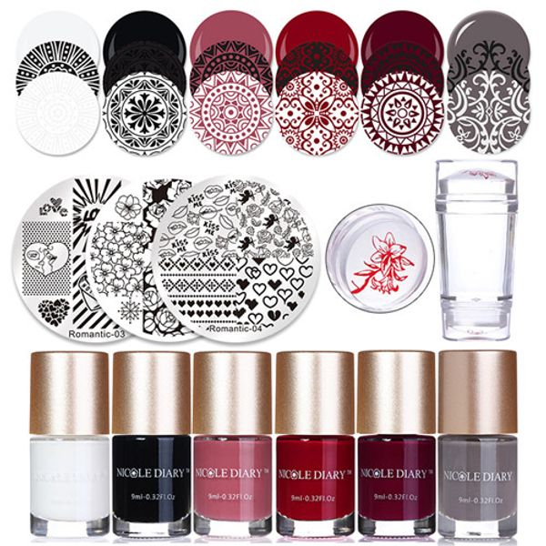 nicole diary nail stamping polish set image plates stamp plate printinting polish stamper scraper nail art tools 12pcs
nicole diary nail stamping polish set image plates stamp plate printinting polish stamper scraper nail art tools 12pcs