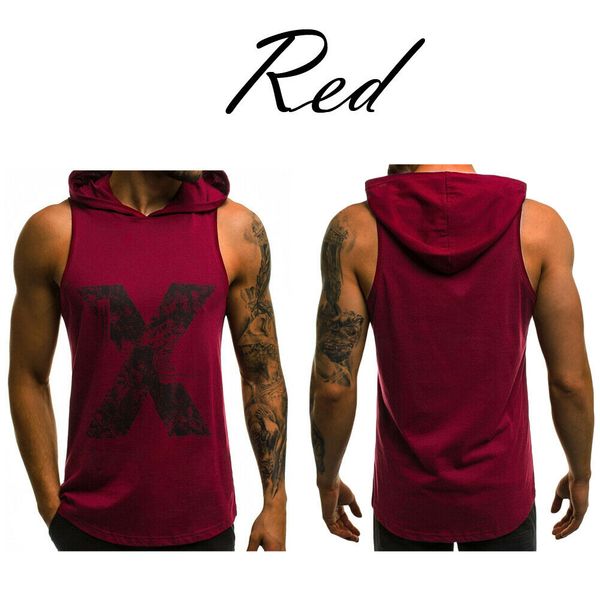 men' workout tanks stringer bodybuilding tank fitness singlet sleeveless muscle hooded vest top, White;black
men' workout tanks stringer bodybuilding tank fitness singlet sleeveless muscle hooded vest top, White;black