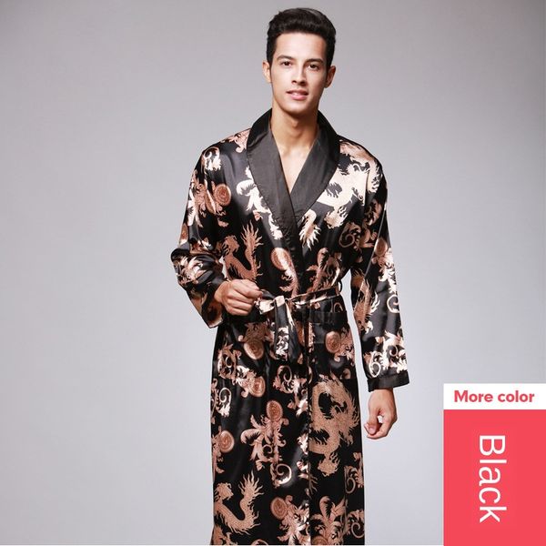 samwestart men's stain silk pajama robes summer selling pajamas long sleeve men robe bathrobe house robes, Black;brown
samwestart men's stain silk pajama robes summer selling pajamas long sleeve men robe bathrobe house robes, Black;brown