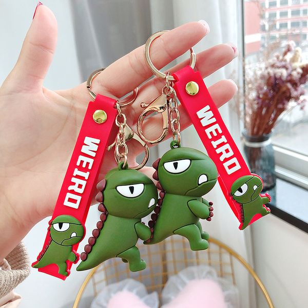 creative fangs little dinosaur girl keychain pendant soft rope stereo cute car keychain pendant, Silver
creative fangs little dinosaur girl keychain pendant soft rope stereo cute car keychain pendant, Silver