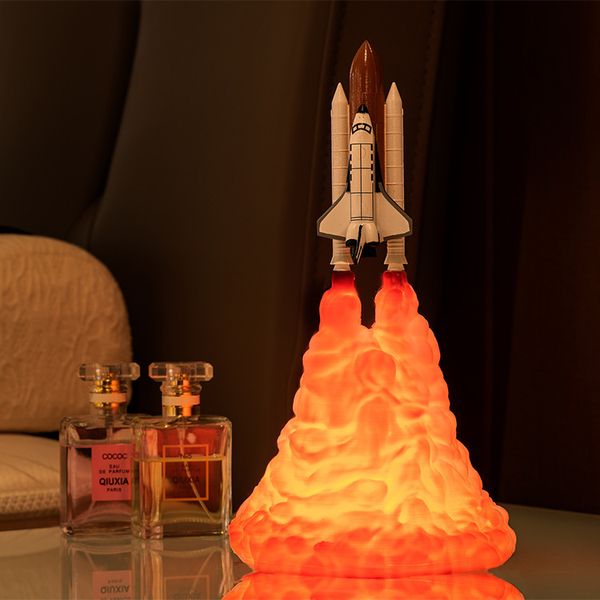

3D Printing Lamp Fashion Rocket Electronic Gifts Strange New Creative Products Decoration Led Night Light Preferred Gift 3 Styles