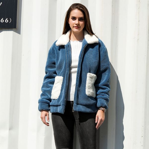 women casual solid pocket faux fur outwear cardigan loose sweater zipper coat jaqueta feminina casaco feminino chaqueta mujer, Black;brown
women casual solid pocket faux fur outwear cardigan loose sweater zipper coat jaqueta feminina casaco feminino chaqueta mujer, Black;brown