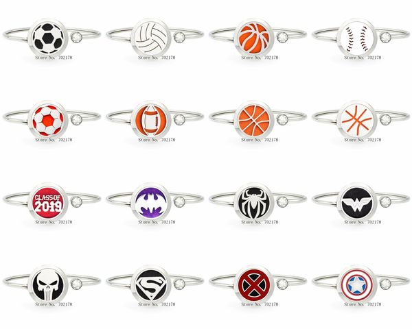 football basketball hero 25mm stainless steel twist bracelet bangle essential oil diffuser locket bracelet jewelry, Black
football basketball hero 25mm stainless steel twist bracelet bangle essential oil diffuser locket bracelet jewelry, Black