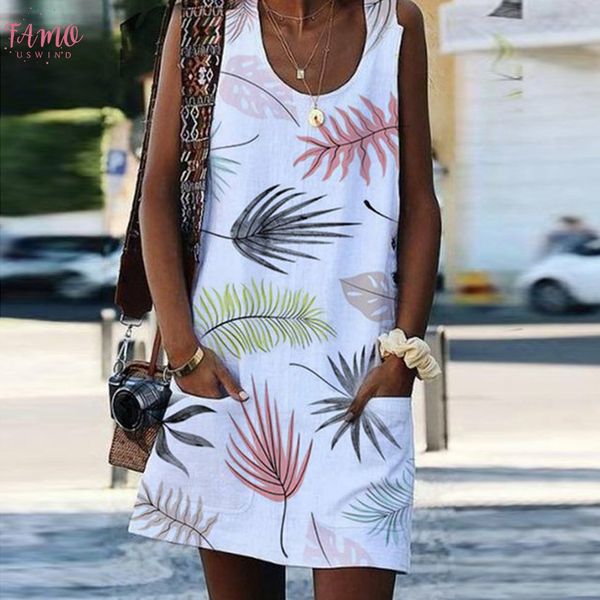 women summer dress crew neck sleeveless bohemian printed pockets sundress casual dress fashion beach dresses summer dress 2020 new, Black;gray
women summer dress crew neck sleeveless bohemian printed pockets sundress casual dress fashion beach dresses summer dress 2020 new, Black;gray