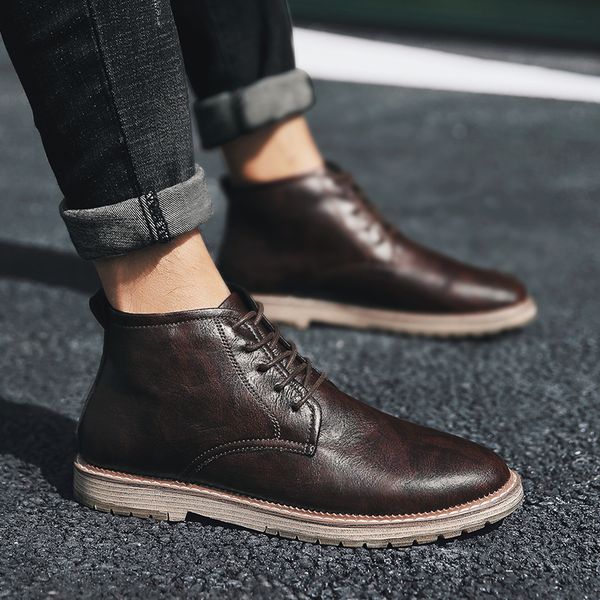 big size 38-47 classic men boots leather comfortable boots fashion men shoes autumn winter for botte hiver homme, Black
big size 38-47 classic men boots leather comfortable boots fashion men shoes autumn winter for botte hiver homme, Black