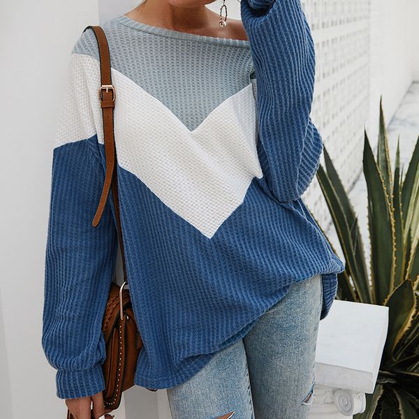 2020 new casual women's pullover sweater long sleeve crewneck cute knitted sweaters colorblock stripe autumn, White;black
2020 new casual women's pullover sweater long sleeve crewneck cute knitted sweaters colorblock stripe autumn, White;black