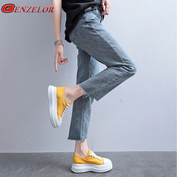 benzelor casual simple wild canvas breathable women shoes walking flats women sneakers ladies female chaussures thick soled, Black
benzelor casual simple wild canvas breathable women shoes walking flats women sneakers ladies female chaussures thick soled, Black