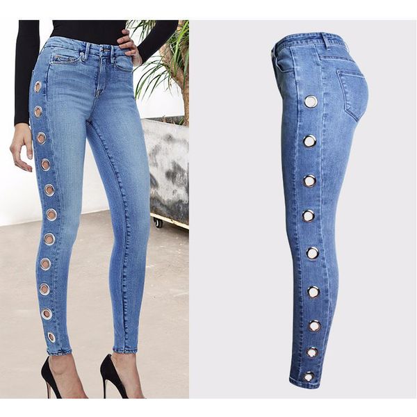 2019 fashion women slim jeans side hollow out skinny jeans for women plus size 3xl denim pencil pants female trousers, Blue
2019 fashion women slim jeans side hollow out skinny jeans for women plus size 3xl denim pencil pants female trousers, Blue