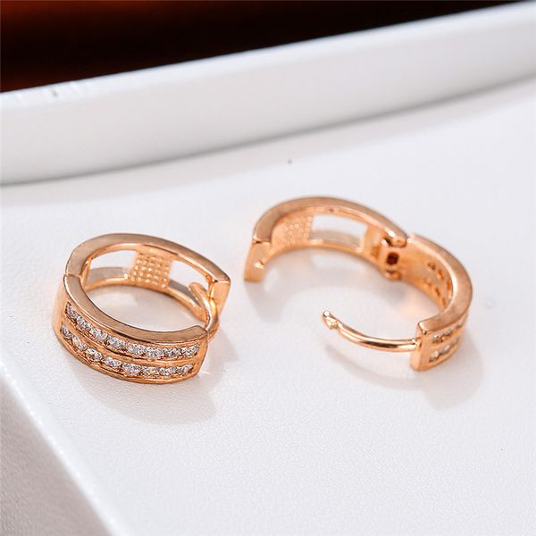 cute female white zircon stone earrings charm rose gold silver hoop earrings for women minimalist round hollow wedding, Golden;silver
cute female white zircon stone earrings charm rose gold silver hoop earrings for women minimalist round hollow wedding, Golden;silver