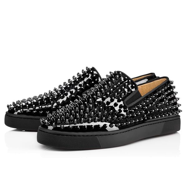 2019 new designer studded spikes flats shoes with flat bottoms shoes mens womens party lovers genuine leather sneakers size 36-46 t01, Black
2019 new designer studded spikes flats shoes with flat bottoms shoes mens womens party lovers genuine leather sneakers size 36-46 t01, Black