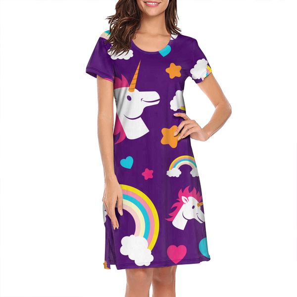 ночные рубашки для женщин единорог радуга вечеря strar дизайн полосы печати короткий рукав nightdress черный любовь и пончик кошка партии си, Black;red
ночные рубашки для женщин единорог радуга вечеря strar дизайн полосы печати короткий рукав nightdress черный любовь и пончик кошка партии си, Black;red