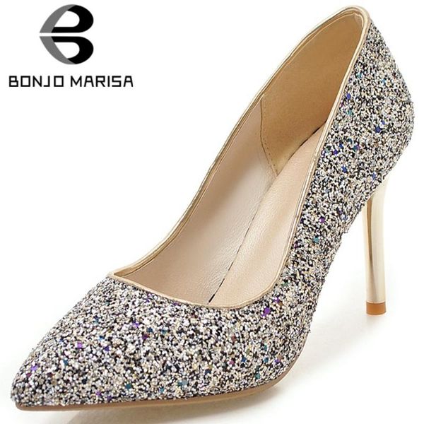 bonjomarisa spring new lady pointed toe pumps party shining glitters evening pumps women high thin heels bridal shoes woman, Black
bonjomarisa spring new lady pointed toe pumps party shining glitters evening pumps women high thin heels bridal shoes woman, Black