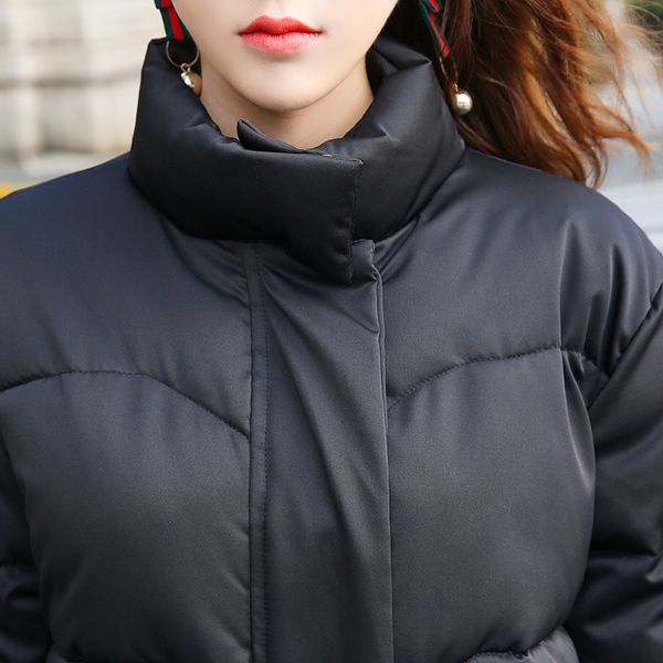 2017 winter new style cotton coat women's mid-length cotton-padded clothes students loose thick down coat 098, Blue;black
2017 winter new style cotton coat women's mid-length cotton-padded clothes students loose thick down coat 098, Blue;black