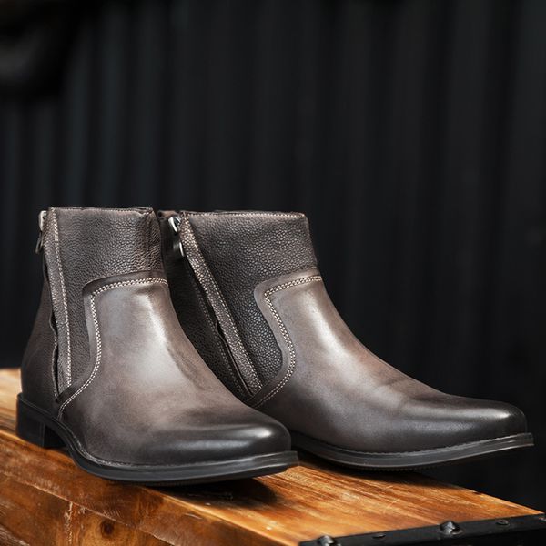genuine leather pointed toe men shoes autumn british formal dress ankle boots luxury designer black boots
genuine leather pointed toe men shoes autumn british formal dress ankle boots luxury designer black boots