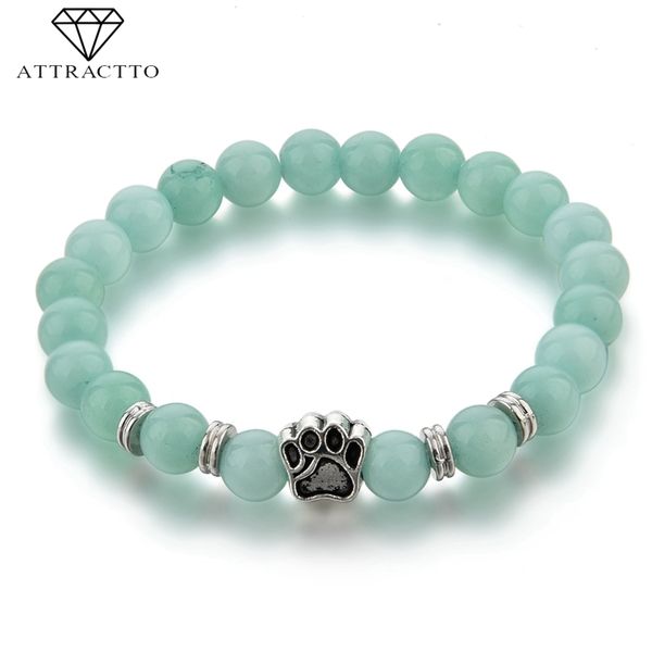 attractto dog cat footprint paw bracelets bangles for women natural stone stretch pet bracelet handmade bracelets gift sbr190006, Silver
attractto dog cat footprint paw bracelets bangles for women natural stone stretch pet bracelet handmade bracelets gift sbr190006, Silver