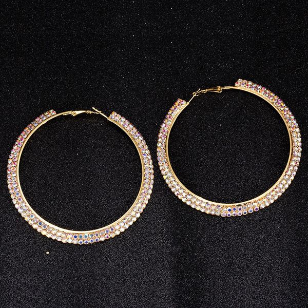 tdqueen ab crystal hoop earrings silver plated and gold color metal round circle rhinestone large hoop earrings for women, Golden;silver
tdqueen ab crystal hoop earrings silver plated and gold color metal round circle rhinestone large hoop earrings for women, Golden;silver