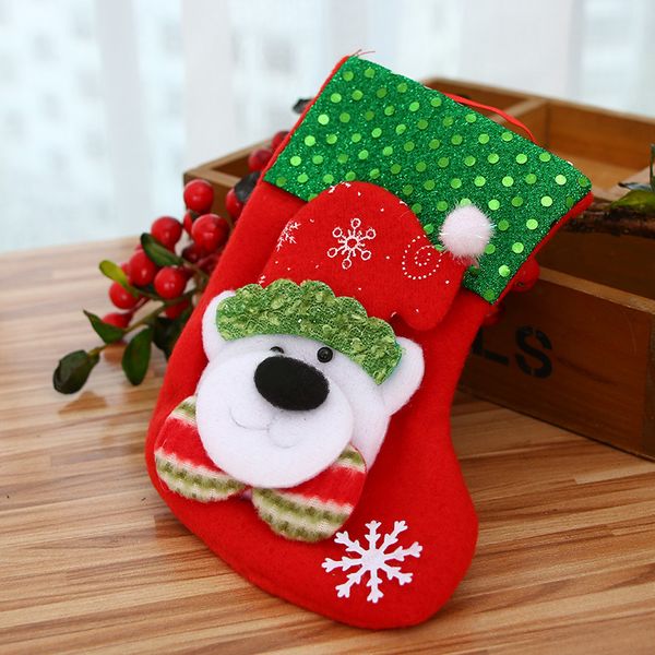 6pcs/lot christmas socks gift bags for kids santa claus stocking new year party decorations xmas ornament pendant supplies pouch
6pcs/lot christmas socks gift bags for kids santa claus stocking new year party decorations xmas ornament pendant supplies pouch