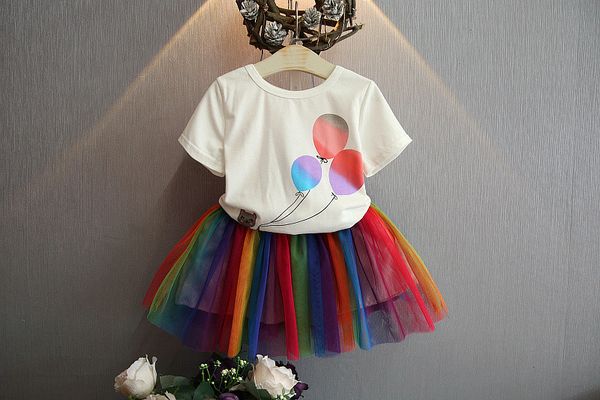 baby girl dress kids designer girls clothes 2019 fashion summer short sleeve shirts print balloon elastic rainbow skirts girls clothing sets, White
baby girl dress kids designer girls clothes 2019 fashion summer short sleeve shirts print balloon elastic rainbow skirts girls clothing sets, White