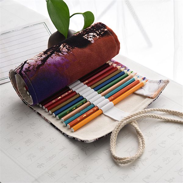 kawaii canvas penal roll school pencil case 36/48/72 holes sunset pencilcase for girls boys large big pen bag stationery pouch
kawaii canvas penal roll school pencil case 36/48/72 holes sunset pencilcase for girls boys large big pen bag stationery pouch