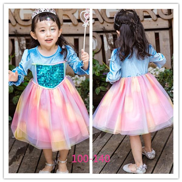 girl snow queen long sleeve princess rainbow dress baby costume halloween party cosplay fancy dresses kids sequins skirts hhc 004, Red;yellow
girl snow queen long sleeve princess rainbow dress baby costume halloween party cosplay fancy dresses kids sequins skirts hhc 004, Red;yellow