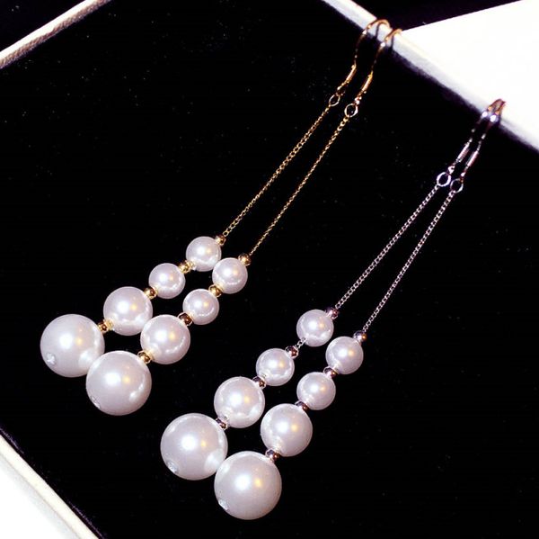 new ins fashion design pearl long drop clip chandelier dangle earrings for women girls silver post
new ins fashion design pearl long drop clip chandelier dangle earrings for women girls silver post