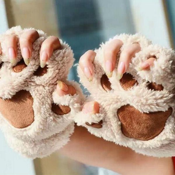 warmth fingerless plush gloves fluffy bearr claw / cat animal paw soft warm lovely cute half finger covered gloves for girls, Blue;gray
warmth fingerless plush gloves fluffy bearr claw / cat animal paw soft warm lovely cute half finger covered gloves for girls, Blue;gray