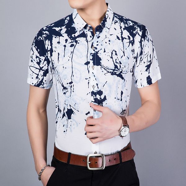 creative ink graffiti 3d print fashion luxury short sleeve-shirtd summer 2019 new quality silk cotton soft comfortable men shirt, White;black
creative ink graffiti 3d print fashion luxury short sleeve-shirtd summer 2019 new quality silk cotton soft comfortable men shirt, White;black