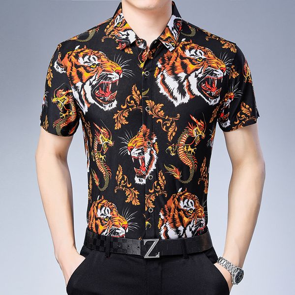 creative tiger dragon pattern 3d print funny short sleeve shirt summer 2019 new quality soft comfortable luxury men shirt -xxxl, White;black
creative tiger dragon pattern 3d print funny short sleeve shirt summer 2019 new quality soft comfortable luxury men shirt -xxxl, White;black