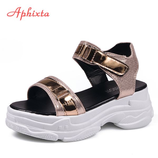 aphixta 6cm heels platform sandals women wedges heels shoes women sequined cloth hook & loop zapatos mujer slippers woman sandal y200702, Black
aphixta 6cm heels platform sandals women wedges heels shoes women sequined cloth hook & loop zapatos mujer slippers woman sandal y200702, Black