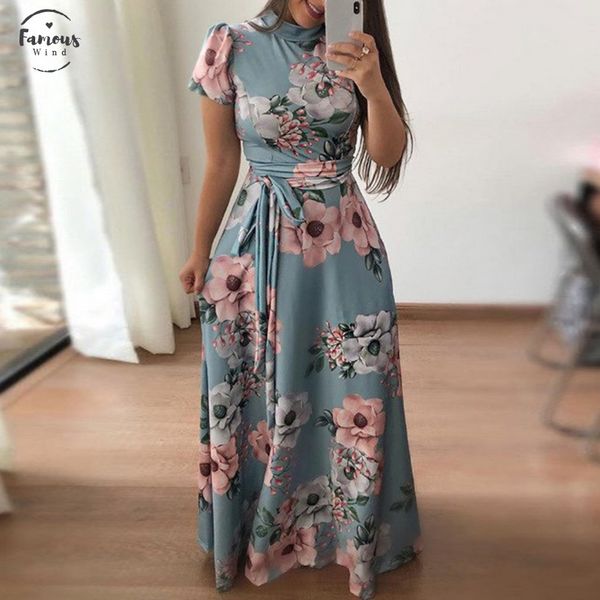 women long maxi dress 2020 summer floral print boho beach dress casual short sleeve bohemian bandage party dress vestido plus, Black;gray
women long maxi dress 2020 summer floral print boho beach dress casual short sleeve bohemian bandage party dress vestido plus, Black;gray