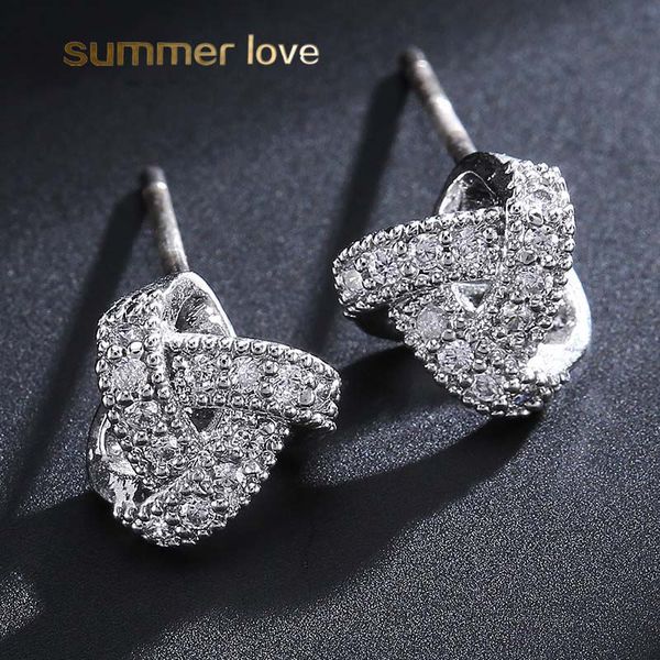 knot love cubic zirconia stud earring for women girl fashion 925 silver antiallergy pin earring weeding party designer jewelry gift, Golden;silver
knot love cubic zirconia stud earring for women girl fashion 925 silver antiallergy pin earring weeding party designer jewelry gift, Golden;silver