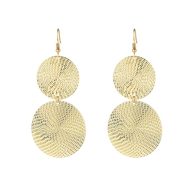 european and american simple exaggerated pendant size round ring earrings female temperament personality color matching all-match sellin, Golden
european and american simple exaggerated pendant size round ring earrings female temperament personality color matching all-match sellin, Golden