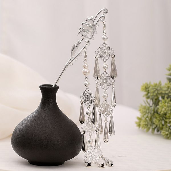 forseven retro chinese hanfu dress hair jewelry flower pendant pearls hair fork hairpins clips women girls bride sticks, Golden;white
forseven retro chinese hanfu dress hair jewelry flower pendant pearls hair fork hairpins clips women girls bride sticks, Golden;white