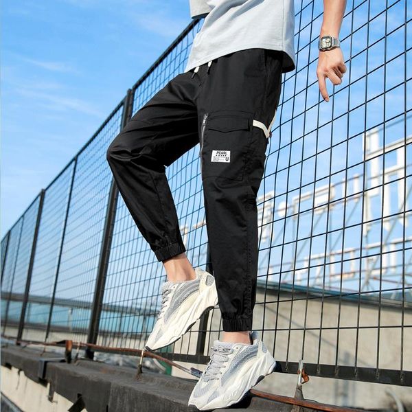 cargo pant men's 2020 spring autumn casual lightweight ankle-length pants male homme fashion men clothing drawstring long pant, Black
cargo pant men's 2020 spring autumn casual lightweight ankle-length pants male homme fashion men clothing drawstring long pant, Black