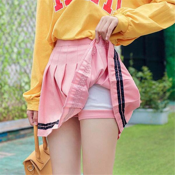 2020 mini skirt mujer faldas woman skirts womens saias mulher femme jupes plus size high waist pleated color bar lining kawaii, Black
2020 mini skirt mujer faldas woman skirts womens saias mulher femme jupes plus size high waist pleated color bar lining kawaii, Black