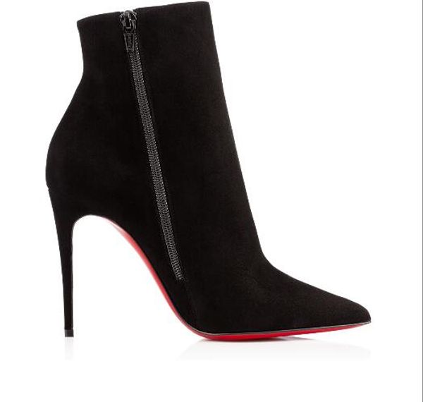 suede women black ankle boots genuine leather stiletto heel snake-tip point toe boots personality fashion wedding boots
suede women black ankle boots genuine leather stiletto heel snake-tip point toe boots personality fashion wedding boots