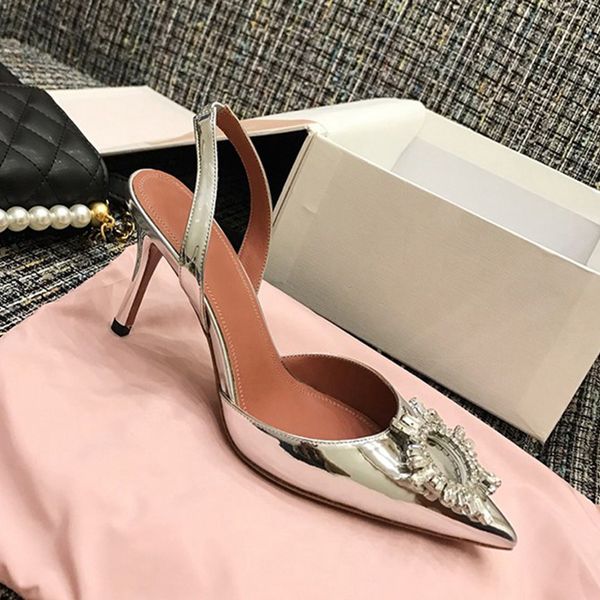 designer fashion women shoes silver patent leather crystal strass point toe high heels brand new party shoes wedding shoes, Black
designer fashion women shoes silver patent leather crystal strass point toe high heels brand new party shoes wedding shoes, Black
