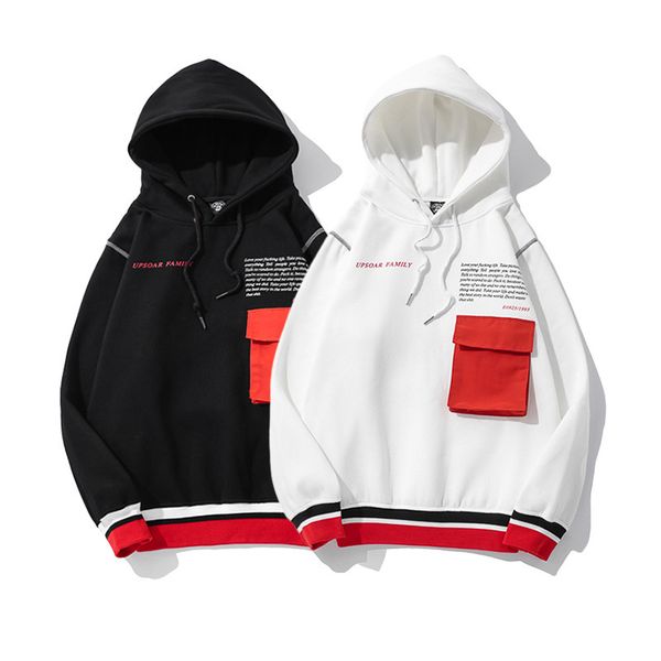 designer women men hoodies 2019 fashion brand letter print with pockets tide hooded sweater men luxury hip hop sweater asian size s-2xl, Black 
designer women men hoodies 2019 fashion brand letter print with pockets tide hooded sweater men luxury hip hop sweater asian size s-2xl, Black