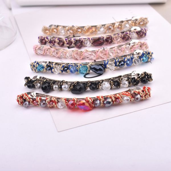 creative irregular crystal hairpin women girls fashion wedding head jewelry bangs clip multi color barrette hair clips accessory, Golden;white
creative irregular crystal hairpin women girls fashion wedding head jewelry bangs clip multi color barrette hair clips accessory, Golden;white